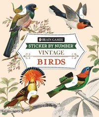 bokomslag Brain Games - Sticker by Number - Vintage: Birds (28 Images to Sticker)