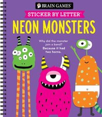 bokomslag Brain Games - Sticker by Letter: Neon Monsters