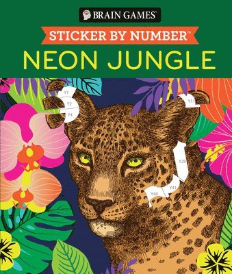 bokomslag Brain Games - Sticker by Number: Neon Jungle (28 Images to Sticker)