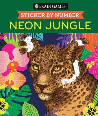 Brain Games - Sticker by Number: Neon Jungle 1