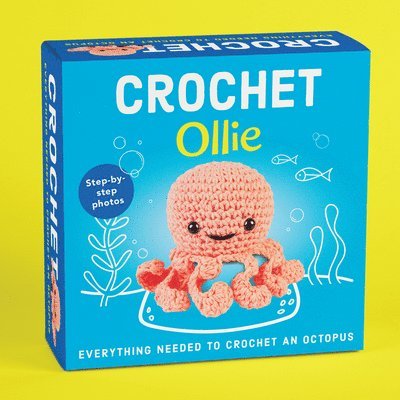 Pil Crochet Kit for Beginners - Ollie the Octopus Amigurumi - Complete DIY Kit with Step-By-Step Instructions, Yarn, Hook, Safety Eyes & Stuffing - Ma