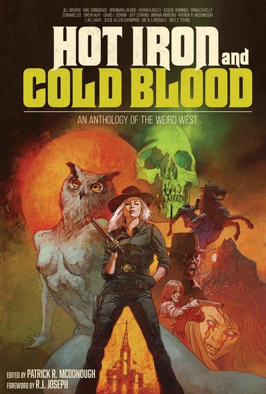 Kenzie Jennings, Jill Girardi, Drew Huff, L.M. Labat, Wile E. Young, Jeff Strand, Jesse Allen Champion, Edward Lee, Patrick R. McDonough, David J. Schow, Vivian Kasley, Joe R. Lansdale, Owl Goingback, Ronald Kelly, Briana Morgan, Brennan LaFaro - Hot Iron and Cold Blood, Häftad