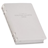 bokomslag The Spiritual Growth Bible, Study Bible, NLT - New Living Translation Holy Bible, Premium Full Grain Leather, White