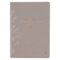 bokomslag The Spiritual Growth Bible, Study Bible, NLT - New Living Translation Holy Bible, Faux Leather, Taupe Embroidred Floral