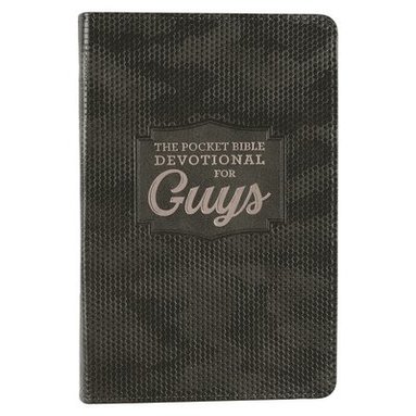 bokomslag Pocket Bible Devotional for Guys Faux Leather