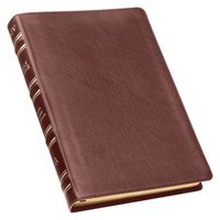 bokomslag KJV Holy Bible, Thinline Large Print Premium Full Grain Leather Red Letter Edition - Thumb Index & Ribbon Marker, King James Version, Tan