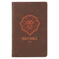 bokomslag KJV Kids Bible, 40 Pages Full Color Study Helps, Presentation Page, Ribbon Marker, Holy Bible for Children Ages 8-12, Lion Emblem Faux Leather Flexibl