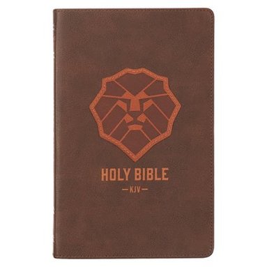 bokomslag KJV Kids Bible, 40 Pages Full Color Study Helps, Presentation Page, Ribbon Marker, Holy Bible for Children Ages 8-12, Lion Emblem Faux Leather Flexibl
