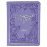 bokomslag Devotional Trusting God Purple Faux Leather