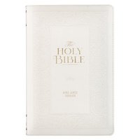 bokomslag KJV Bible Giant Print Standard Faux Leather White