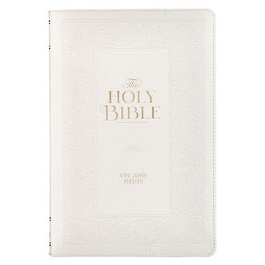 bokomslag KJV Bible Giant Print Standard Faux Leather White