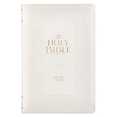 KJV Bible Giant Print Standard Faux Leather White 1