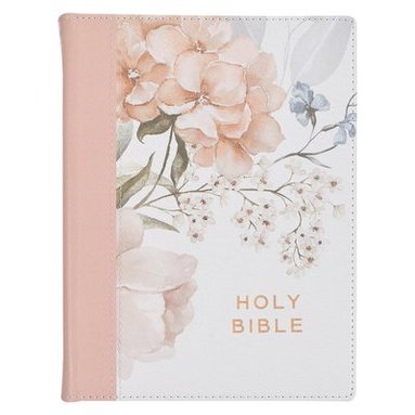 bokomslag KJV Note-Taking Bible Faux Leather Hc Pink Floral Printed