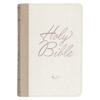 KJV Bible Pocket Faux Leather White 1