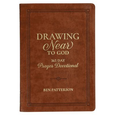 Devotional Drawing Near to God Brown Faux Leather 1