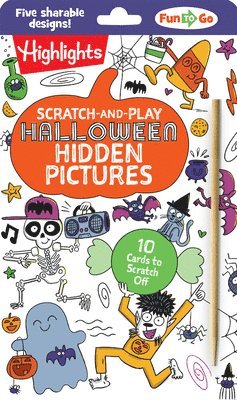 bokomslag Scratch-And-Play Halloween Hidden Pictures: Not-Too-Spooky Halloween Scratch Off Puzzles for Kids 6 and Up, 10 Halloween Picture Activity Cards to Sha