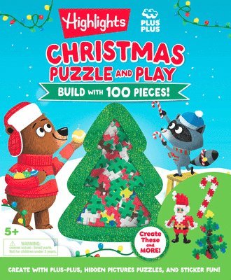 bokomslag Christmas Puzzle and Play: Build with 100 Pieces!