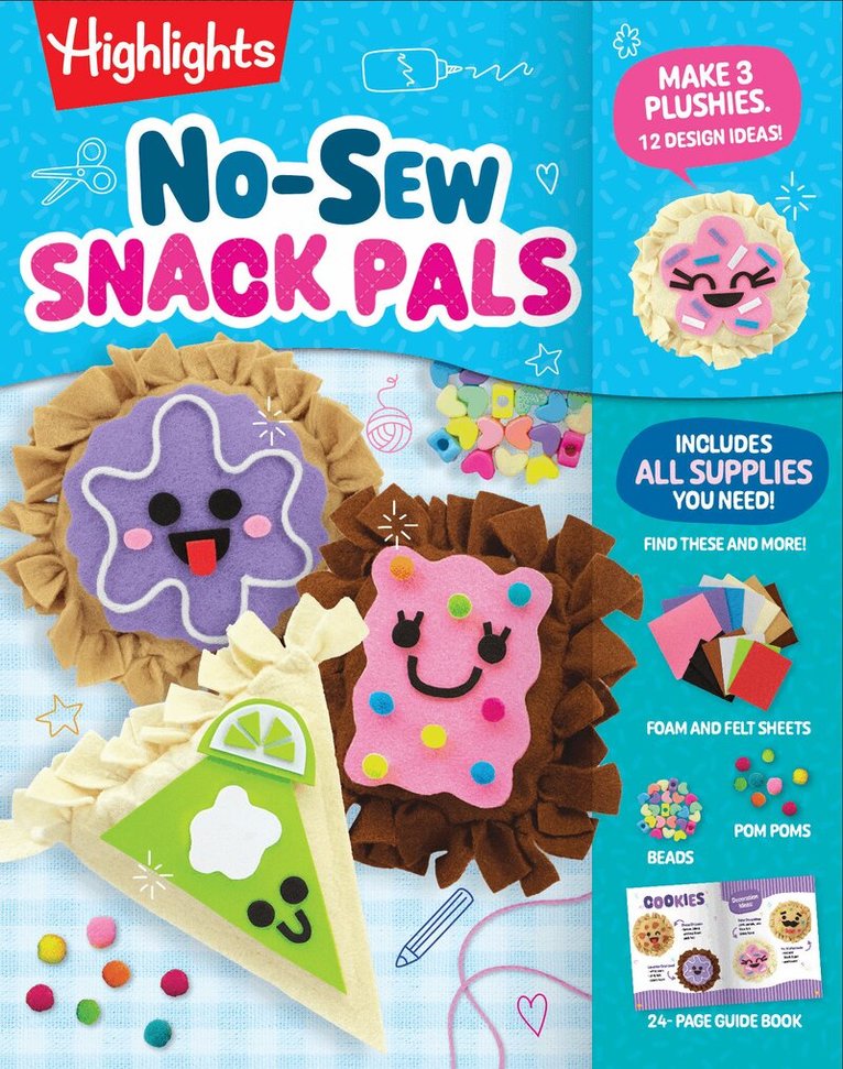 No-Sew Snack Pals, Inbunden
