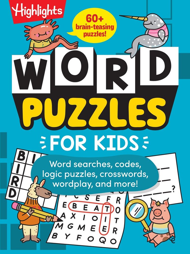 Highlights - Word Puzzles for Kids, Häftad. Tillgänglighet: Lägg i varukorg