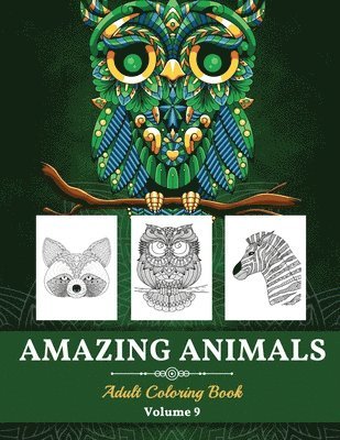 Amazing Animals Grown-ups Coloring Book 1