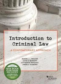 bokomslag Introduction to Criminal Law