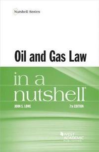 bokomslag Oil and Gas Law in a Nutshell