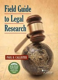bokomslag Field Guide to Legal Research