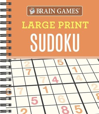bokomslag Brain Games - Large Print Sudoku (Orange)