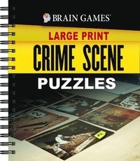 bokomslag Brain Games Large Print - Crime Scene Puzzles