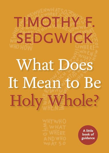 Timothy F. Sedgwick - What Does It Mean to Be Holy Whole?, Häftad