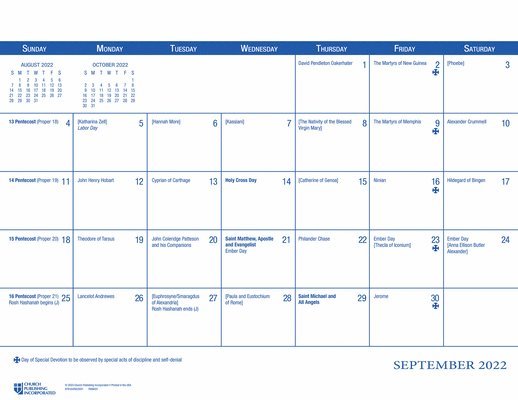 Church Publishing - 2023 Parish Wall Calendar, Häftad