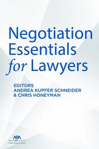 bokomslag Negotiation Essentials for Lawyers