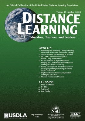 Distance Learning Vol 15 Issue 1 1