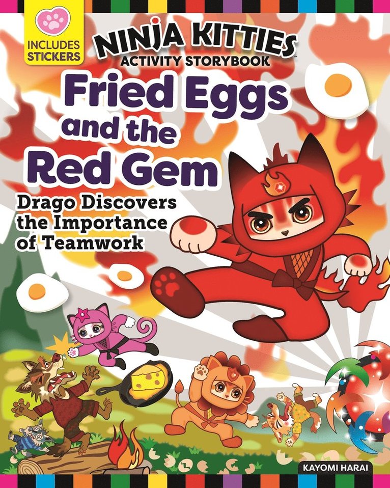 Kayomi Harai, Rob Hudnut - Ninja Kitties Fried Eggs and the Red Gem Activity Storybook, Häftad