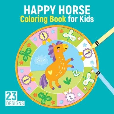 bokomslag Happy Horse Coloring Book for Kids