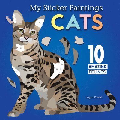 My Sticker Paintings: Cats 1