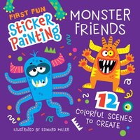 bokomslag First Fun Sticker Painting: Monster Friends: 12 Colorful Scenes to Create