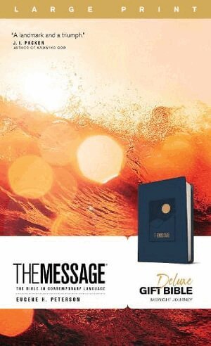 Eugene H. Peterson - Message Deluxe Gift Bible, Large Print, Navy, Inbunden
