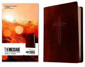 Message Deluxe Gift Bible, Dark Brown Gold