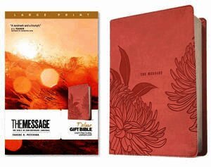 Message Deluxe Gift Bible, Large Print, Dusty Pink