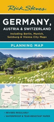 bokomslag Rick Steves Germany, Austria & Switzerland Planning Map