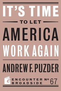 bokomslag It's Time to Let America Work Again
