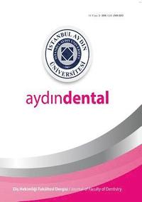 bokomslag Istanbul Aydin University Journal of the Faculty of Dentistry: Year 1 N.1