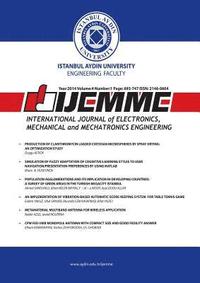 bokomslag International Journal of Electronics, Mechanical and Mechatronics Engineering