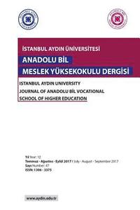bokomslag Istanbul Aydin University Journal of Anadolu Bil Vocational School of Higher Education