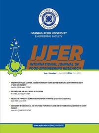 bokomslag Istanbul Aydin University Engineering Faculty International Journal of Food Engineering Research: Ijfer