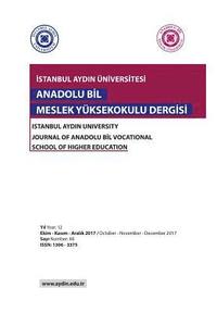 bokomslag Istanbul Aydin Universitesi: Anadolu Bil Myo Dergisi