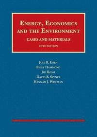 bokomslag Energy, Economics, and the Environment