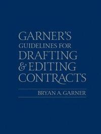bokomslag Guidelines for Drafting and Editing Contracts