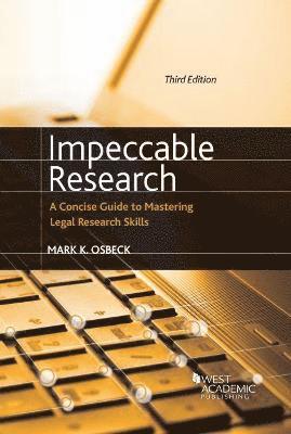 Mark K. Osbeck - Impeccable Research, Häftad